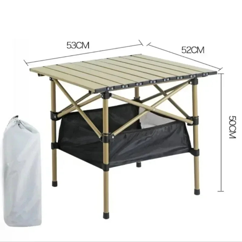 Outdoor Folding Table Easy To Install Camping Desk Aluminum Alloy Lightweight Picnic Tables Portable Storage Egg Roll Long Desks