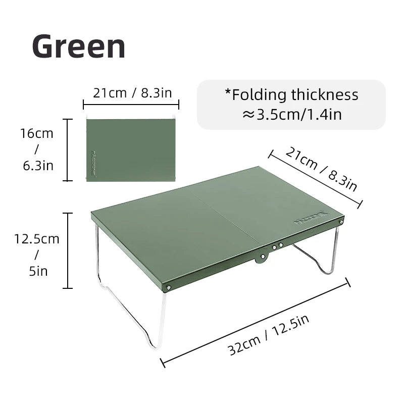 PACOONE Camping Portable Foldable Table Small Coffee Tables Ultralight Outdoor Hiking Picnic Table MDF Mini Folding Table New