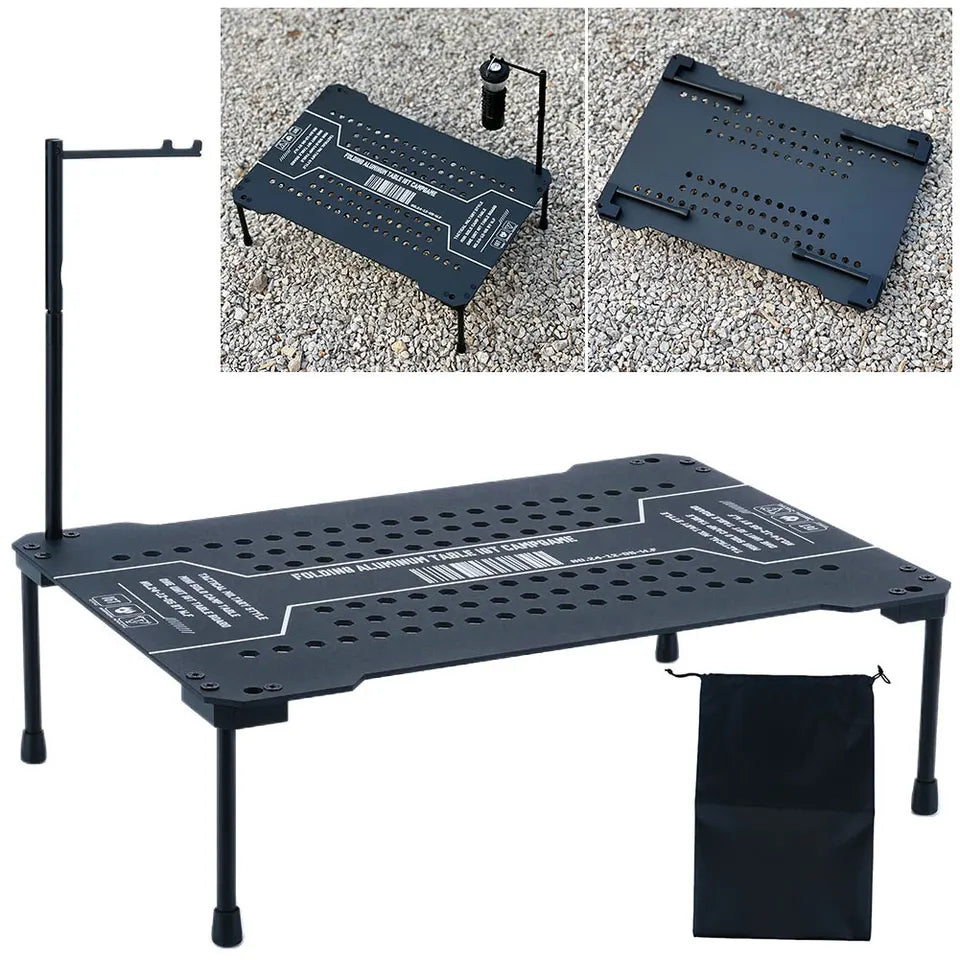 Camping Liftable IGT Table Multifunctional Folding BBQ Table Aluminum Alloy Foldable IGT Table for Outdoor Picnic Fishing