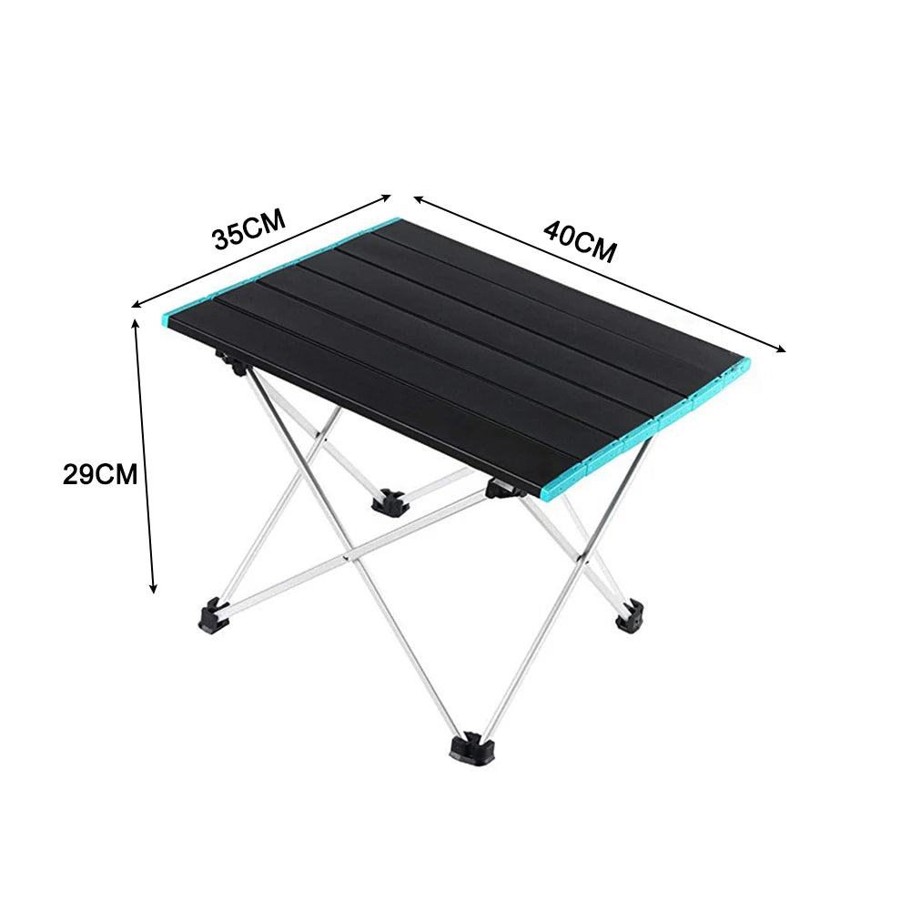 Camping Table Aluminum Alloy Portable Camp Table Lightweight Outdoor Table with Carry Bag for Outdoor Camping Beach Picnic