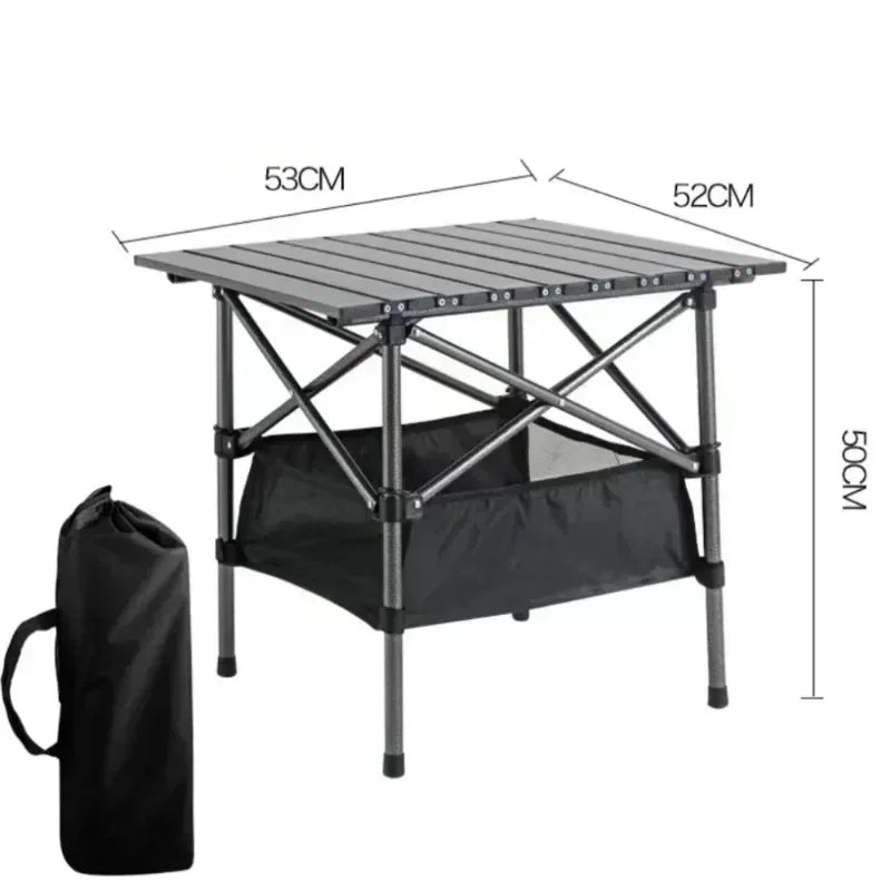 Outdoor Folding Table Easy To Install Camping Desk Aluminum Alloy Lightweight Picnic Tables Portable Storage Egg Roll Long Desks