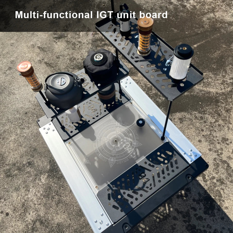 Camping IGT Table Board Aluminum Alloy BBQ Picnic Table Plate Multifunctional Portable Table Unit Plate IGT Table Accessories