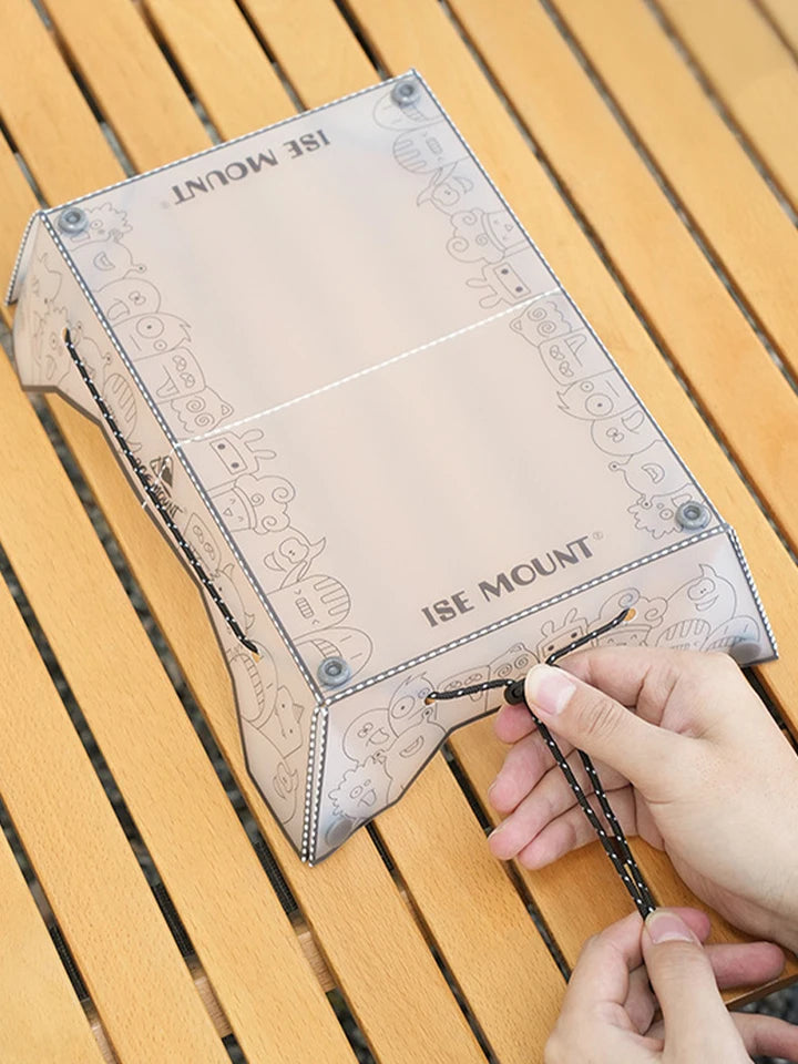 Folding Camping Table Ultralight Small Backpacking Table Portable Outdoor Fishing Furniture Multifunctional for BBQ Picnic