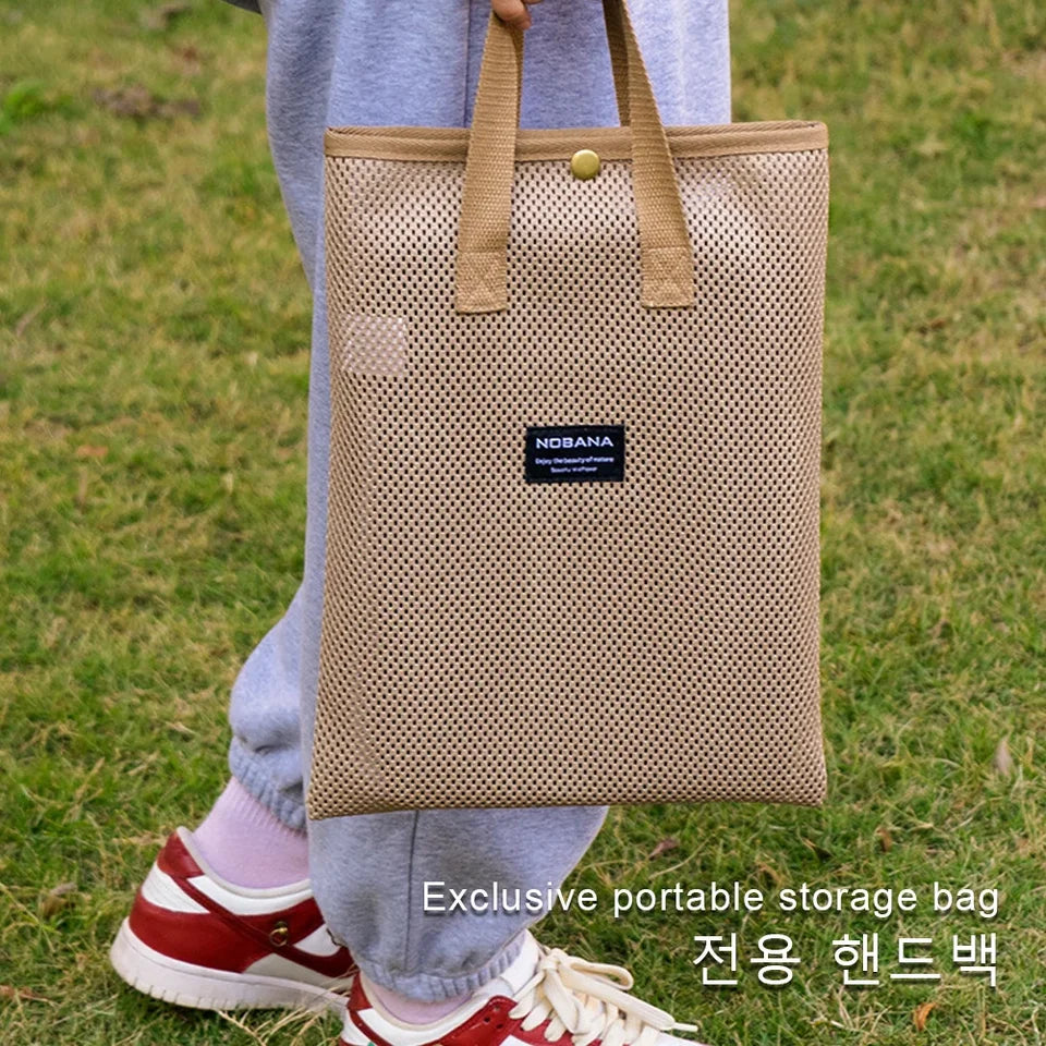 2 in 1 Folding Table Portable Outdoor Stool Aluminum Alloy Picnic Table Outdoor Table for Camping Picnic Beach BBQ Fishing