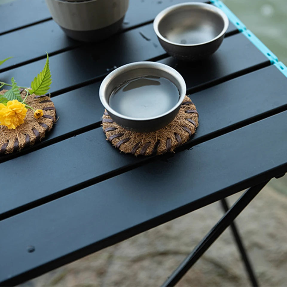 Camping Table Aluminum Alloy Portable Camp Table Lightweight Outdoor Table with Carry Bag for Outdoor Camping Beach Picnic