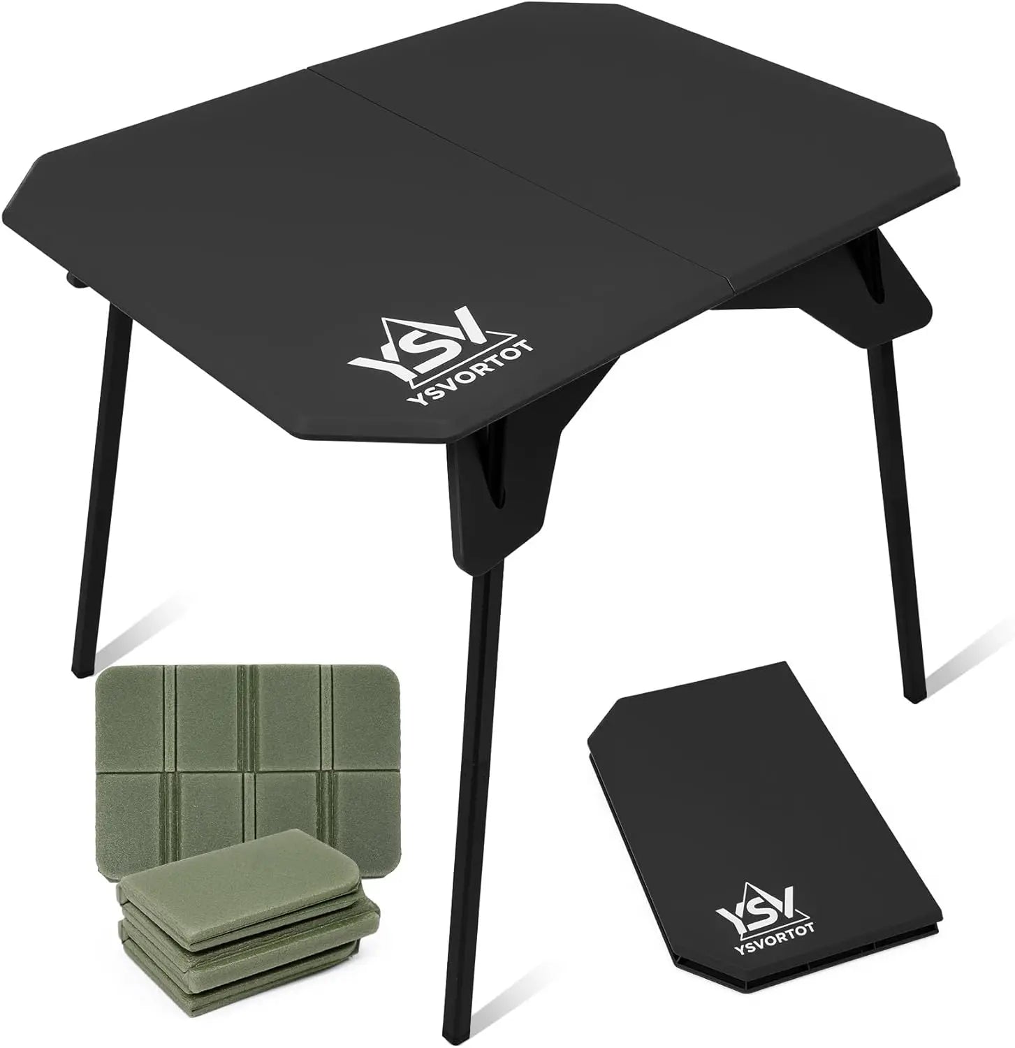 Ultralight Folding Camping Table - Adjustable Portable Outdoor Picnic Desk with Carry Bag, Compact for Backpacking, Camp, Travel