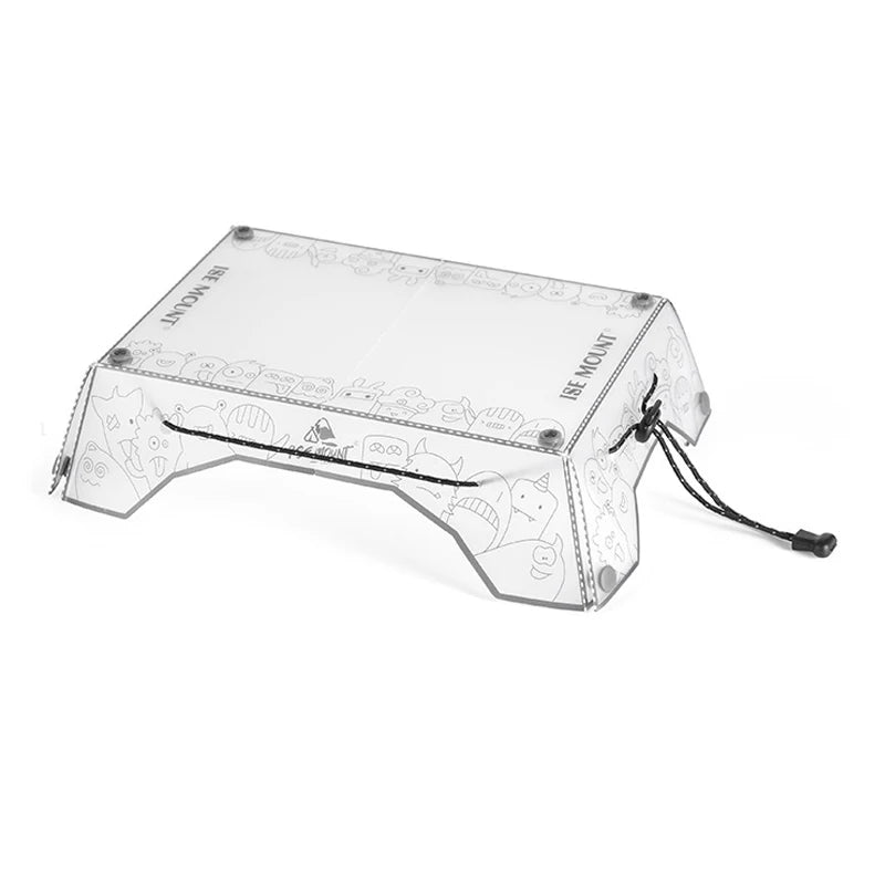 Folding Camping Table Ultralight Small Backpacking Table Portable Outdoor Fishing Furniture Multifunctional for BBQ Picnic