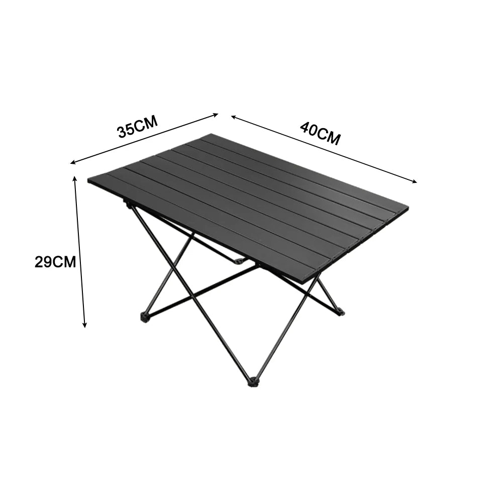 Camping Table Aluminum Alloy Portable Camp Table Lightweight Outdoor Table with Carry Bag for Outdoor Camping Beach Picnic