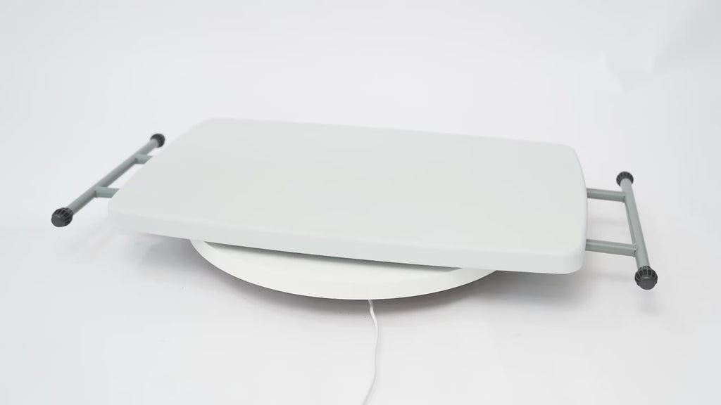 Adjustable Folding Table Portable Multi-height Folding Desk Camping Picnic Table Household Dining Table Steel Frame Table